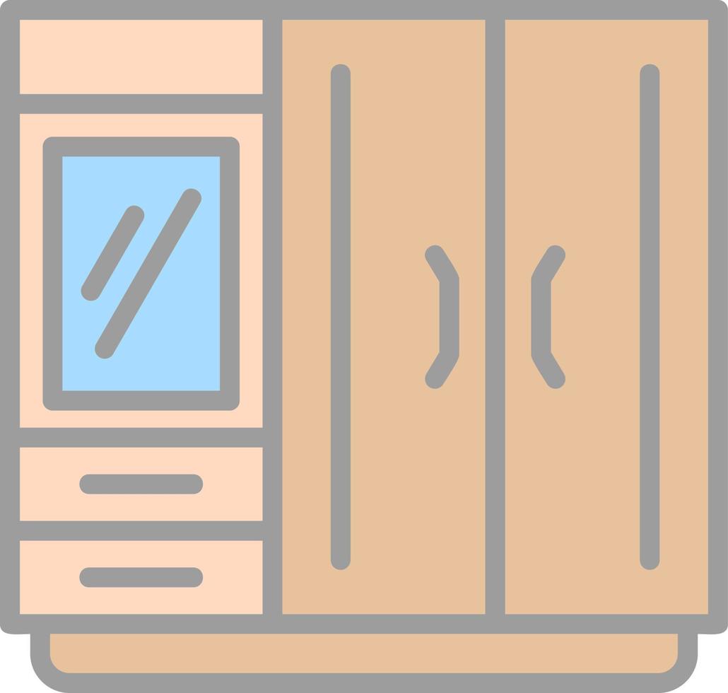 Wardrobe Vector Icon Design