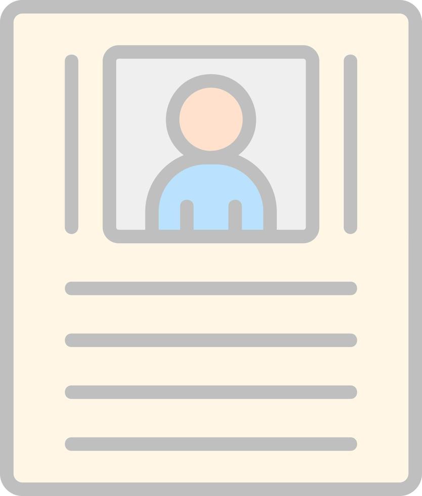 Resume Vector Icon Design