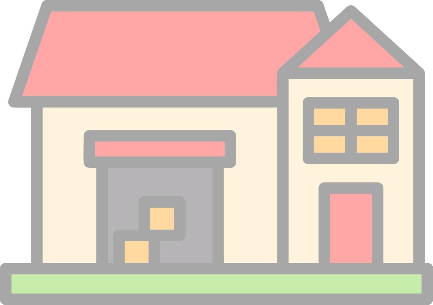 Warehouse Vector Icon Design