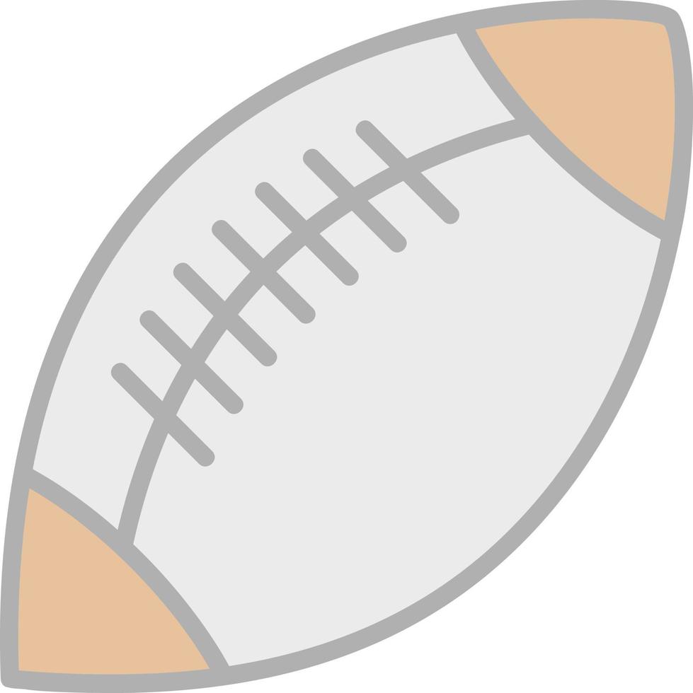 Rugby Vector Icon Design