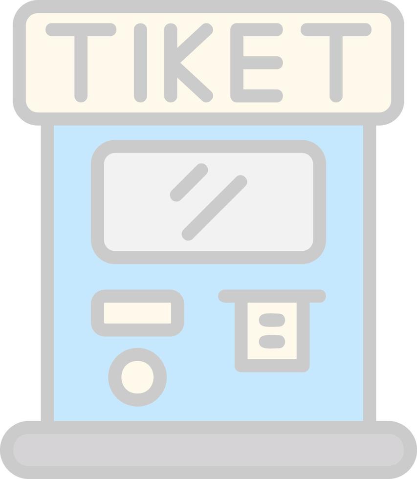 Ticket Machine Vector Icon Design