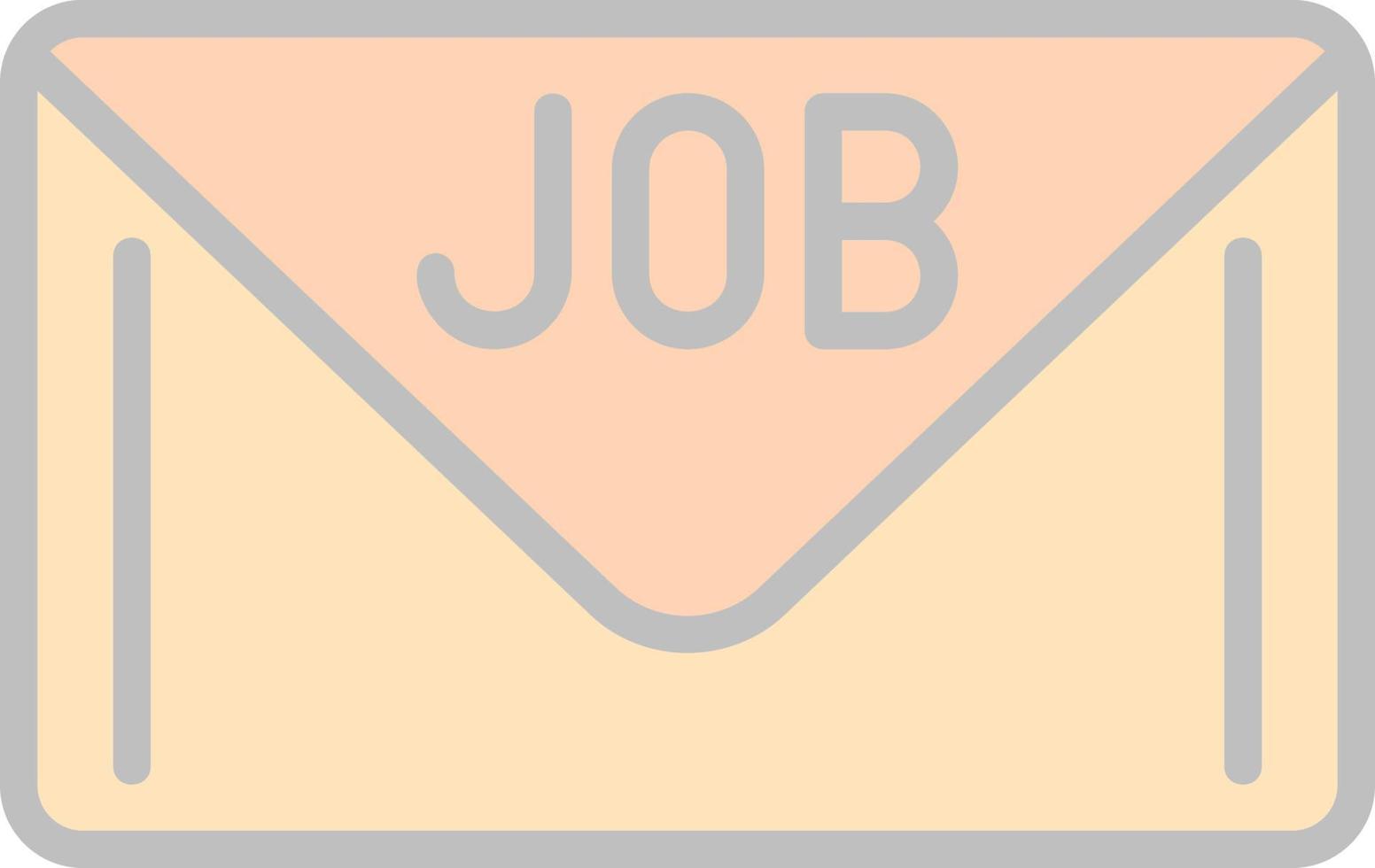 Job Latter Vector Icon Design