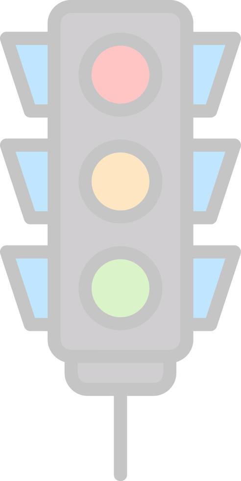 Traffic Lights Vector Icon Design