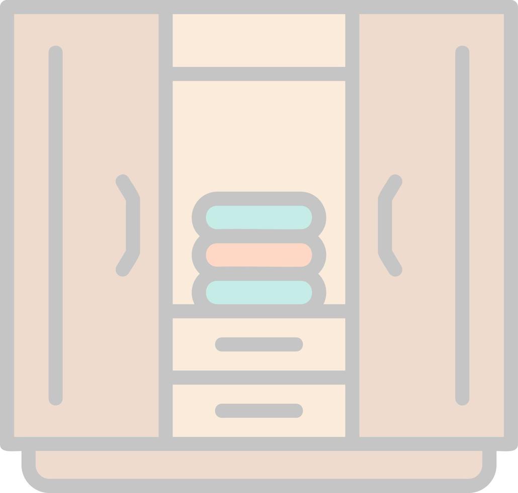 Wardrobe Vector Icon Design