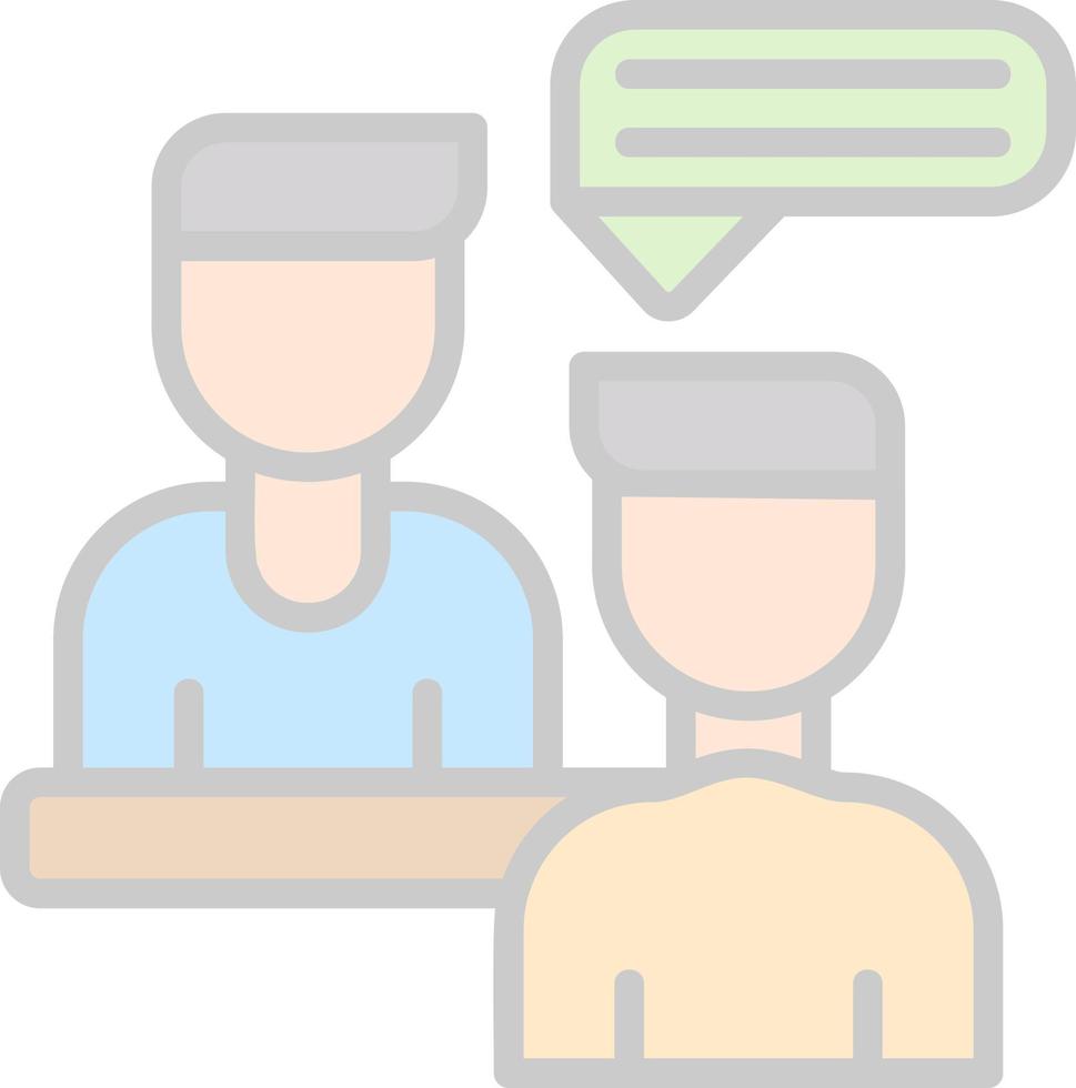 Interview Vector Icon Design
