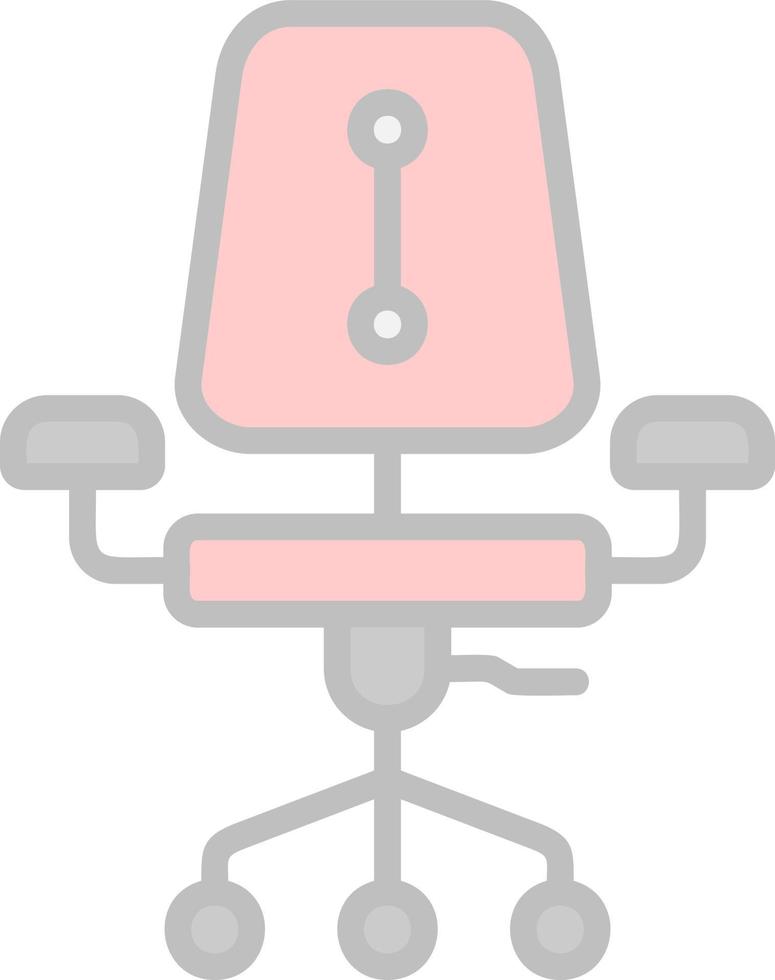 diseño de icono de vector de silla de escritorio