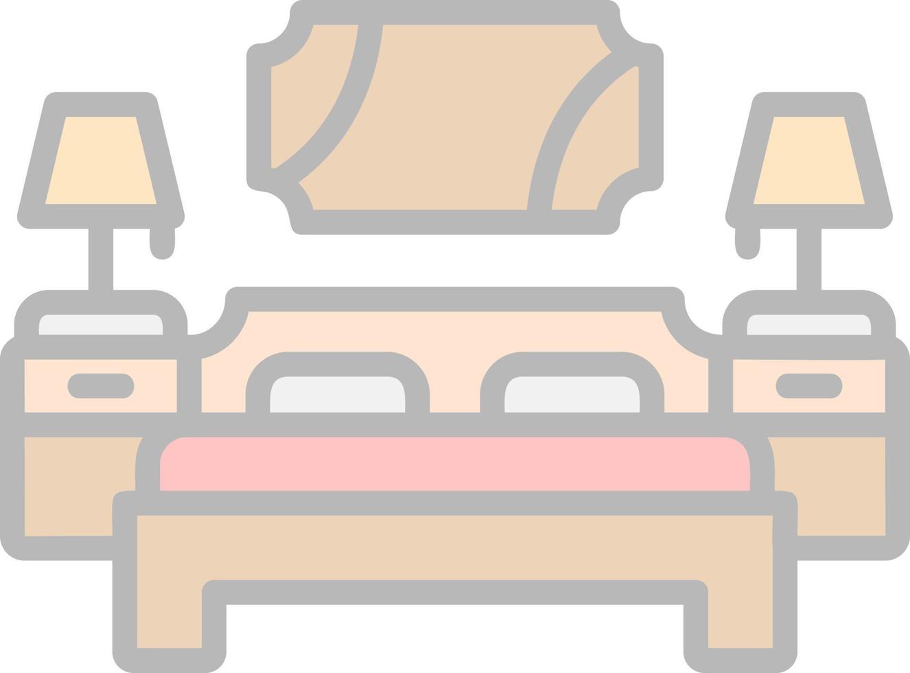 Bedroom Vector Icon Design