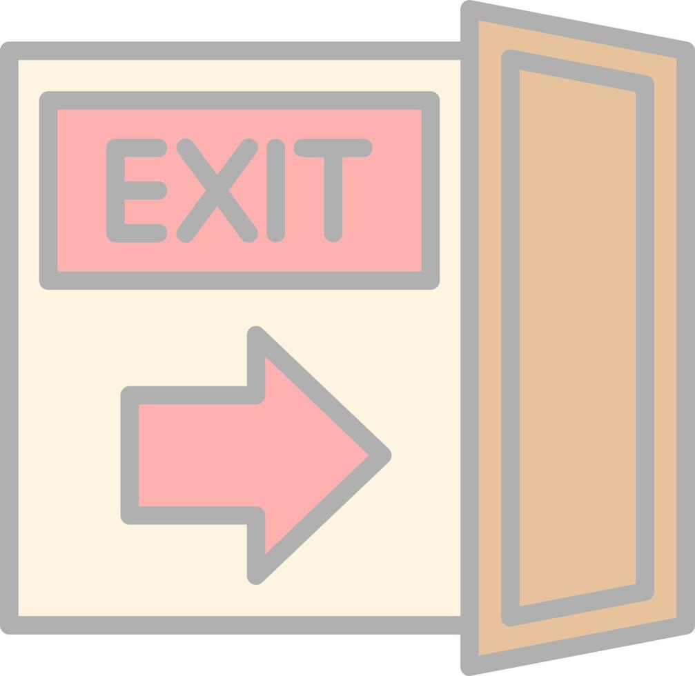 Exit Vector Icon Design