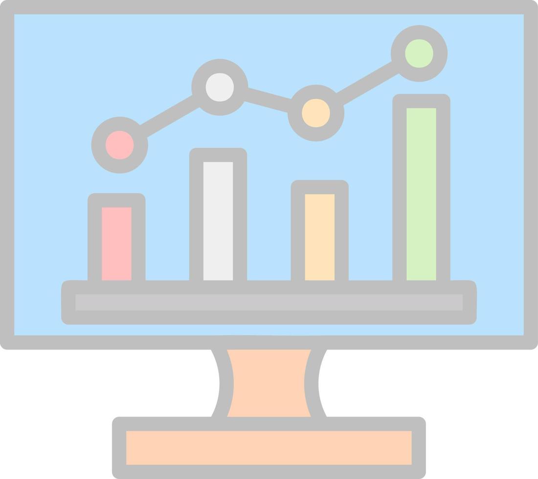 Monitoring Vector Icon Design