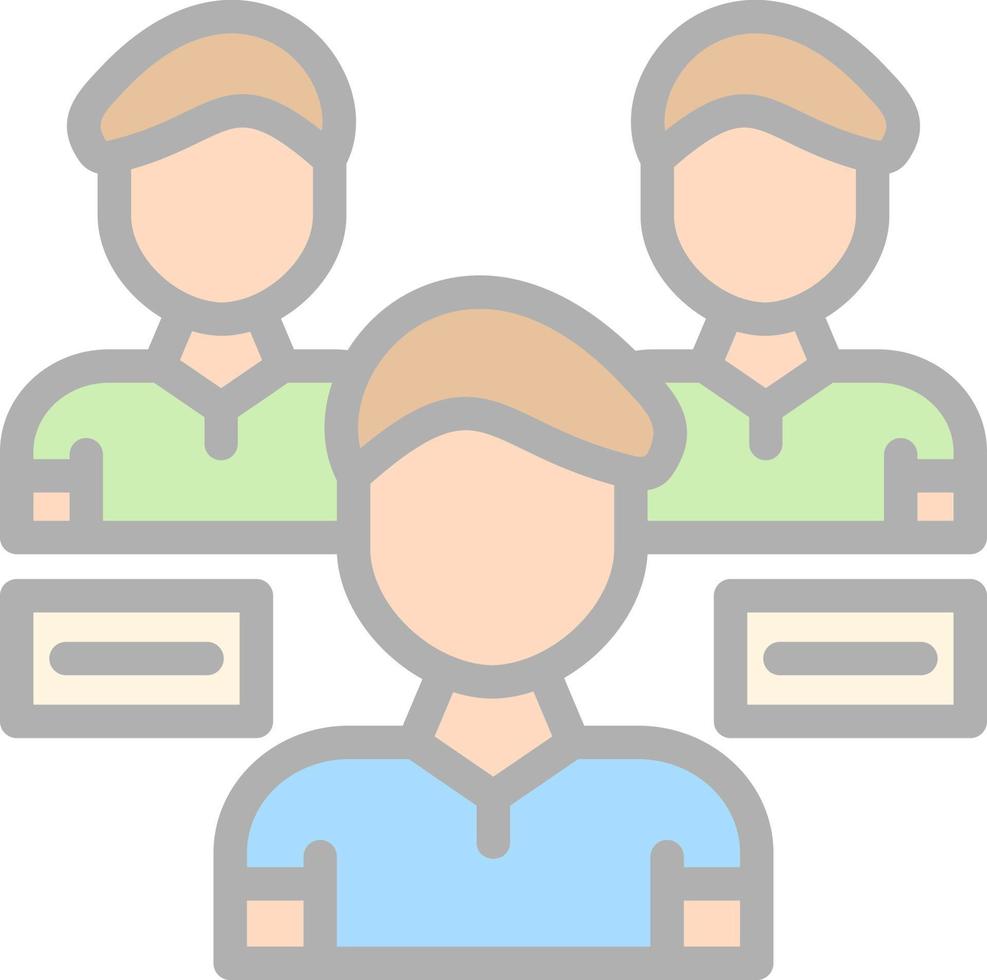 Audience Vector Icon Design