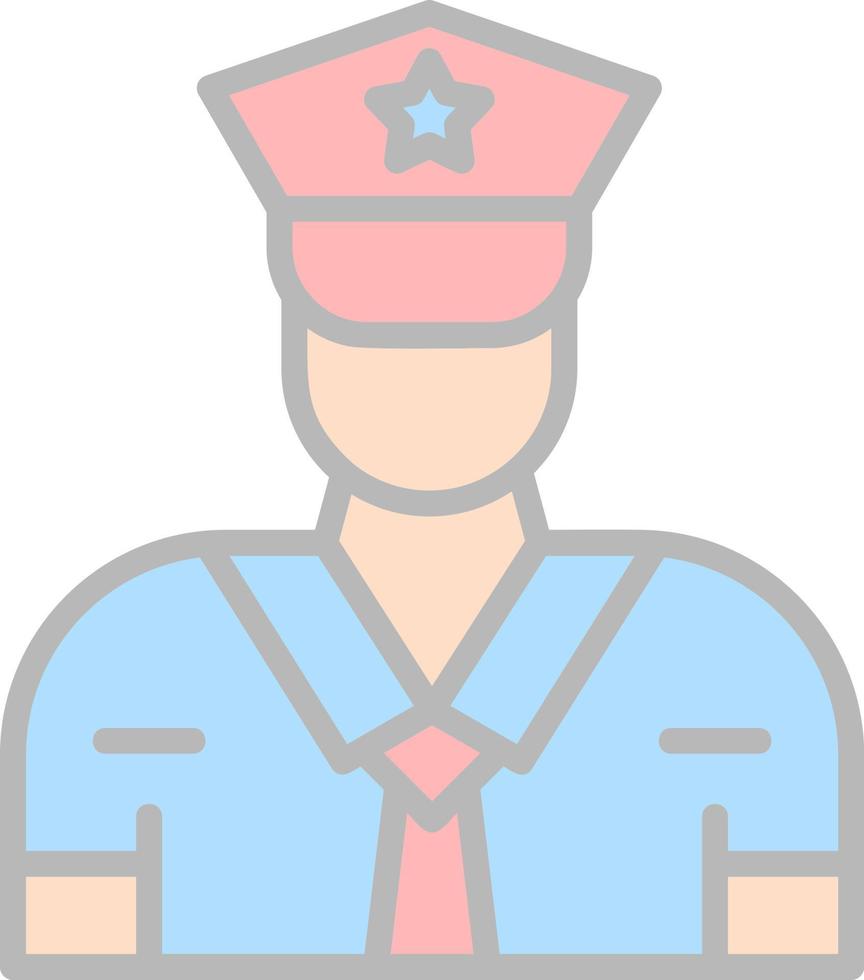 Security Guard Vector Icon Design