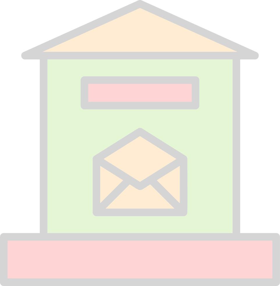 Letter Box Vector Icon Design