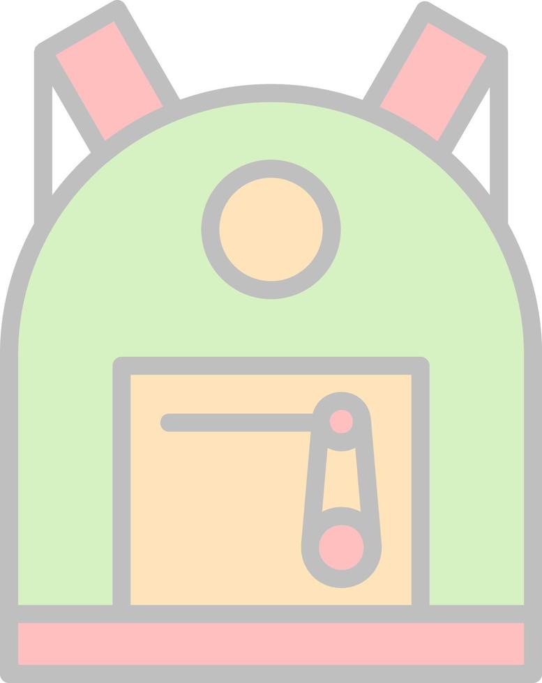 Backpack Vector Icon Design