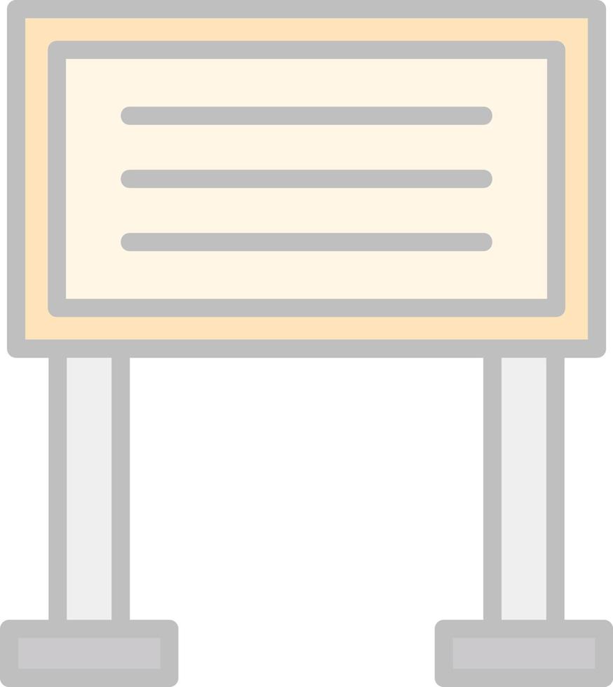 Sign Board Vector Icon Design