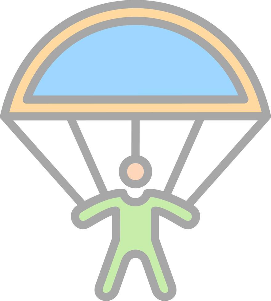 Skydiving Vector Icon Design
