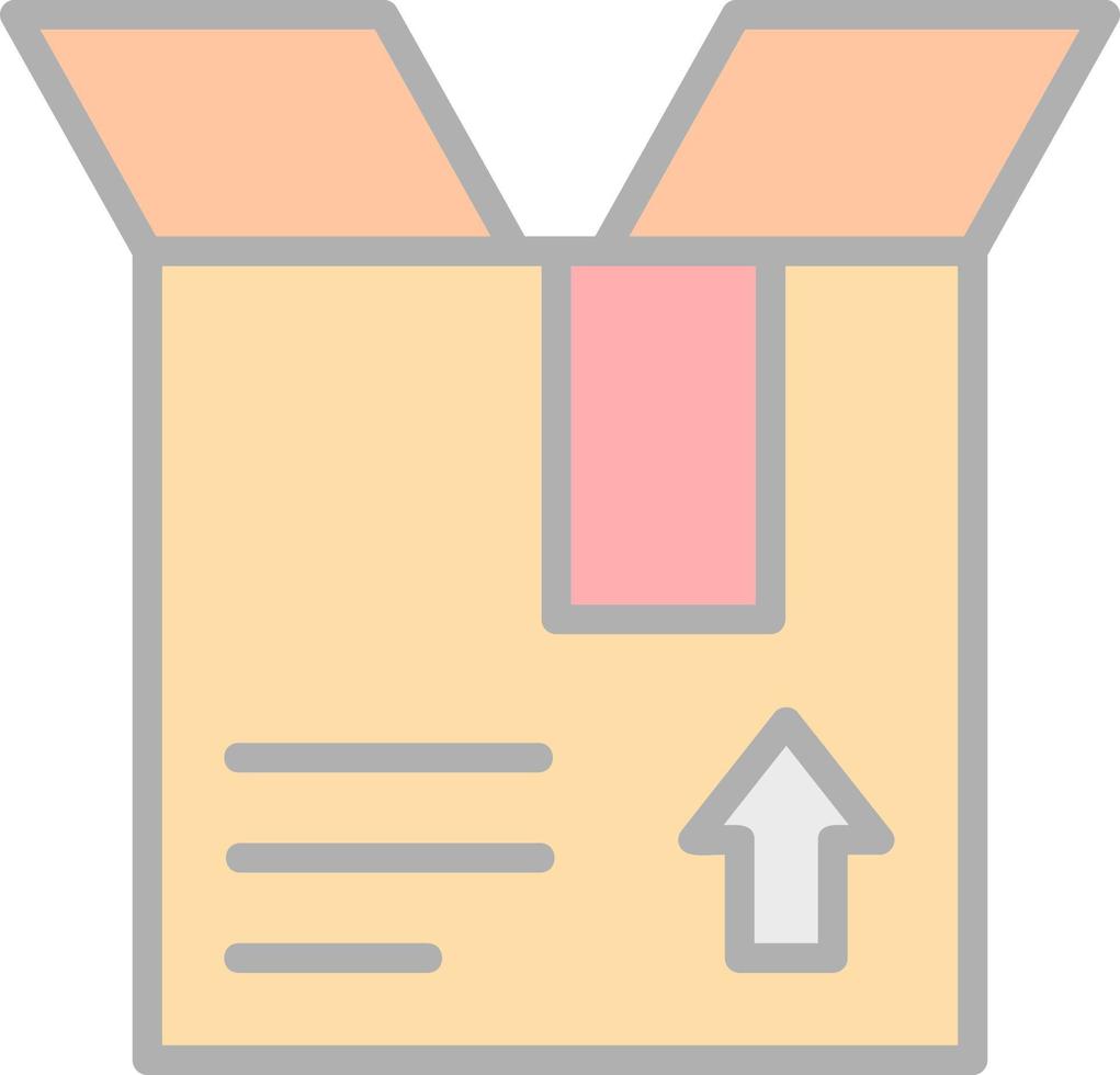 Open Box Vector Icon Design