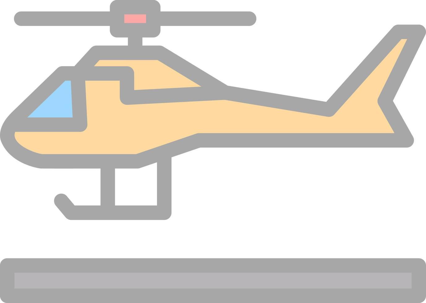 diseño de icono de vector de helicóptero