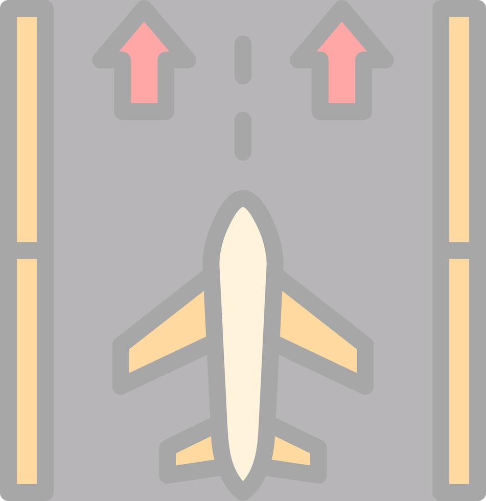 Runway Vector Icon Design