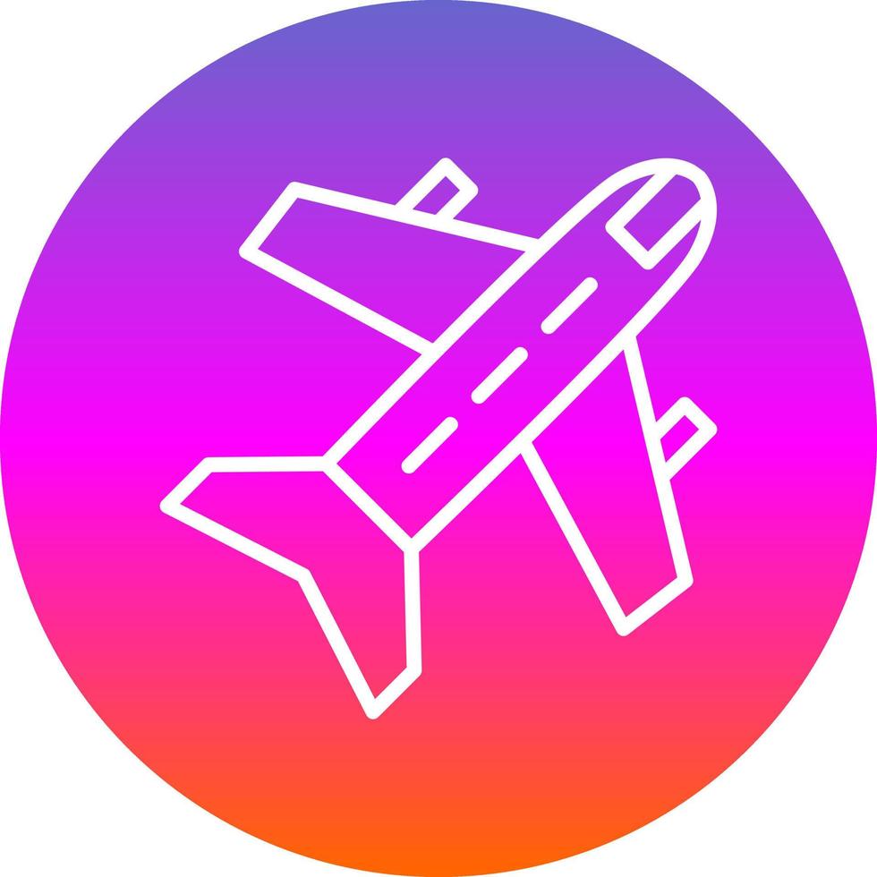 diseño de icono de vector de avión