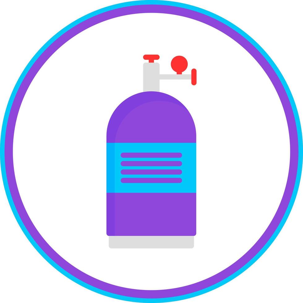 Oxygen Tank Vector Icon Design