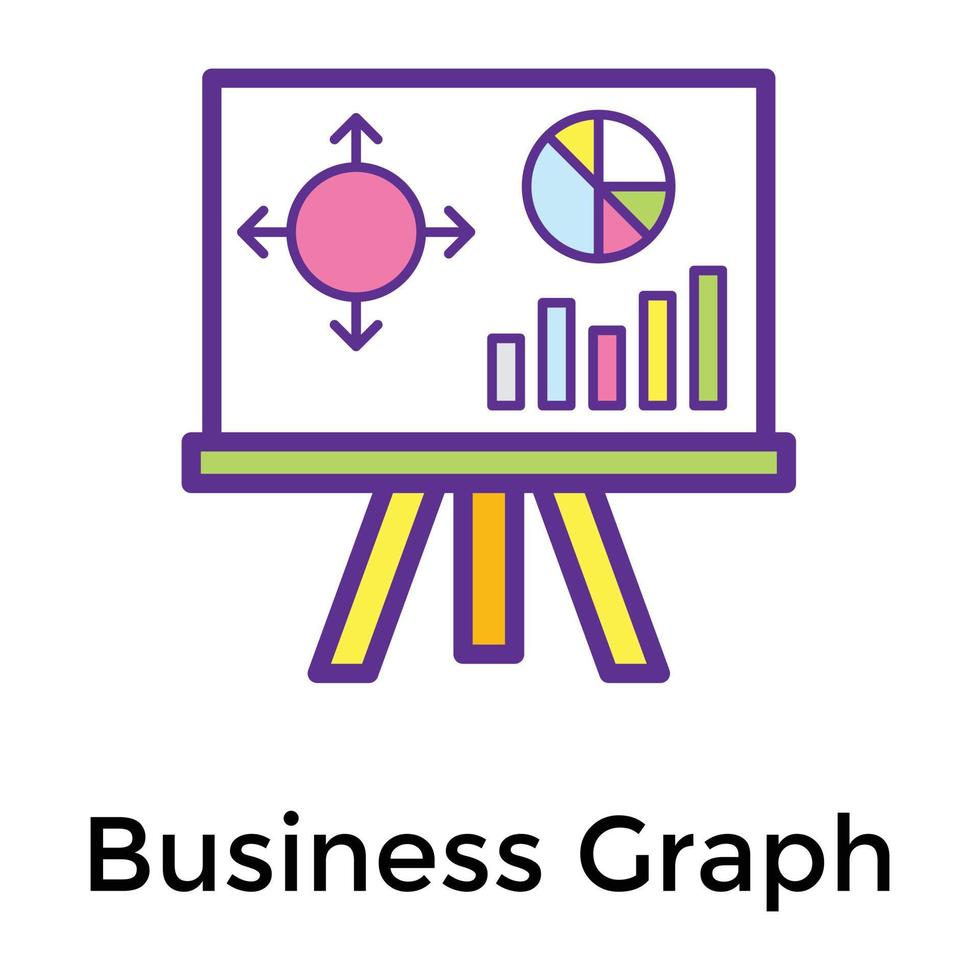 Trendy Business Graph vector