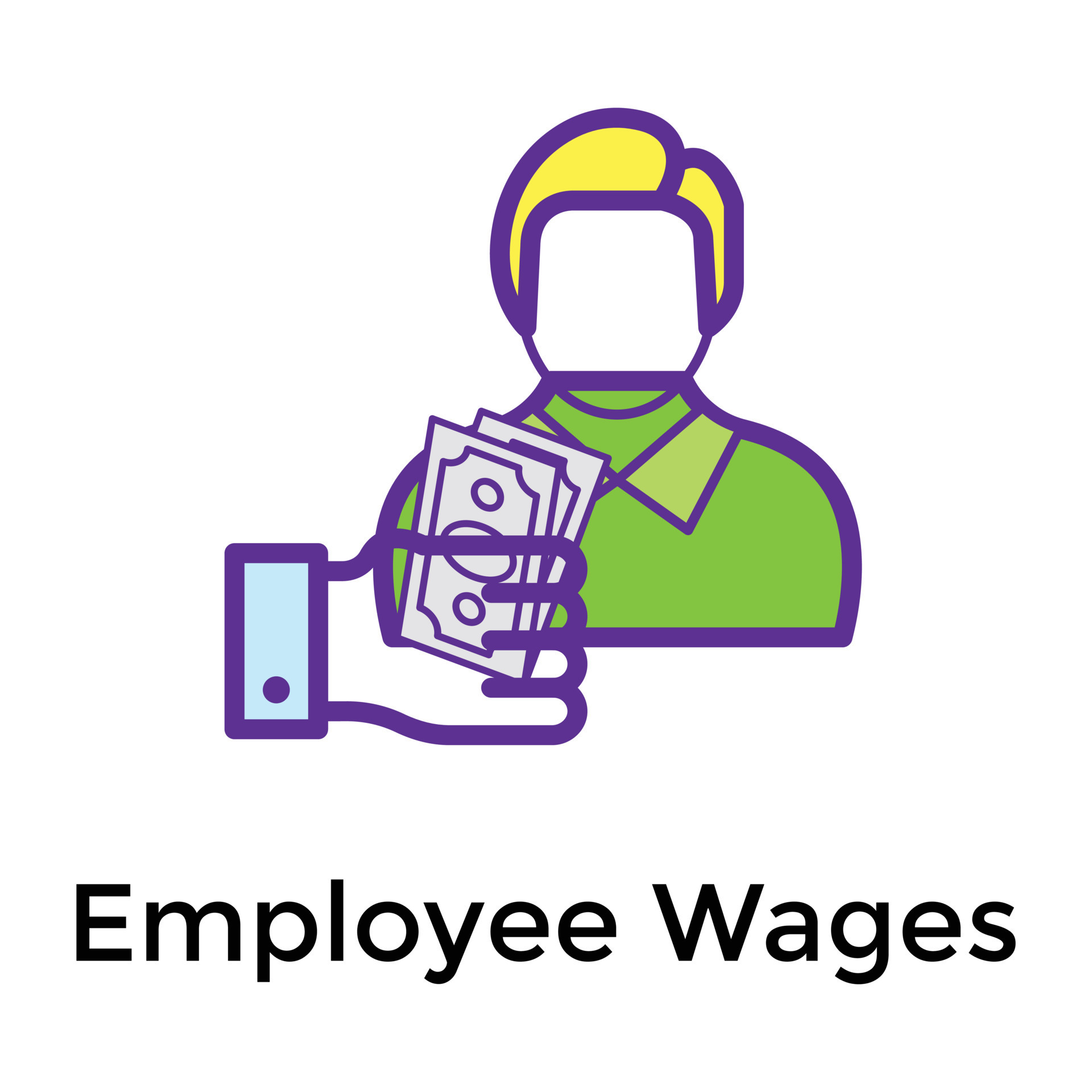 Trendy Employee Wages 16434160 Vector Art at Vecteezy