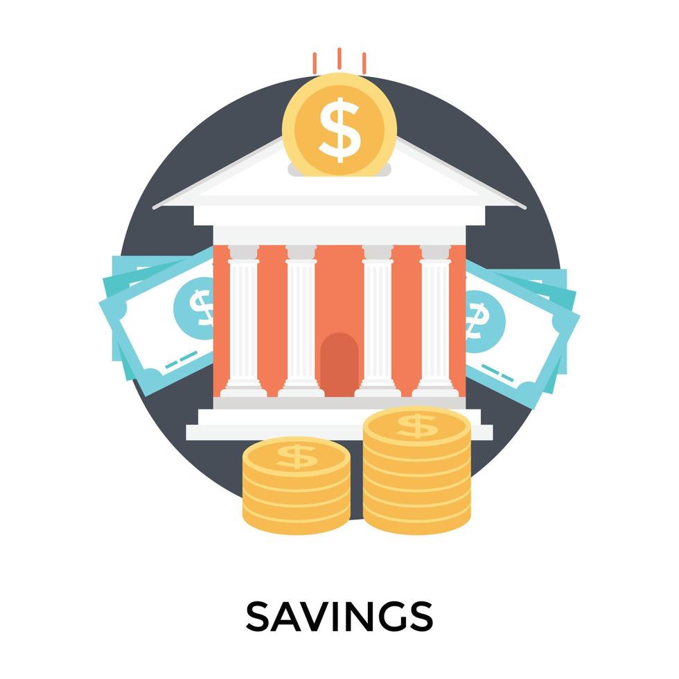 Trendy Savings Concepts vector