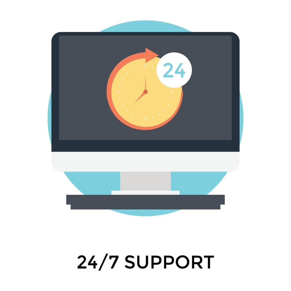 Trendy Customer Support vector