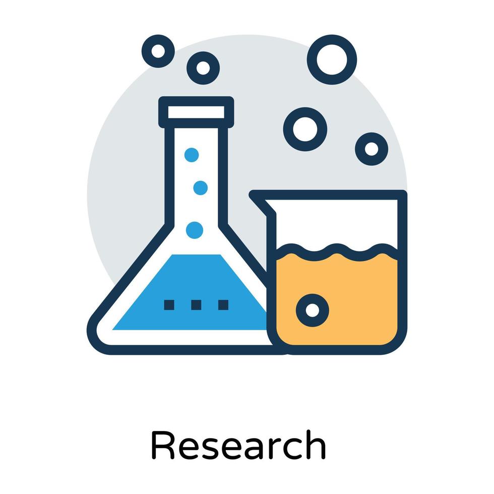 Trendy Laboratory Apparatus vector