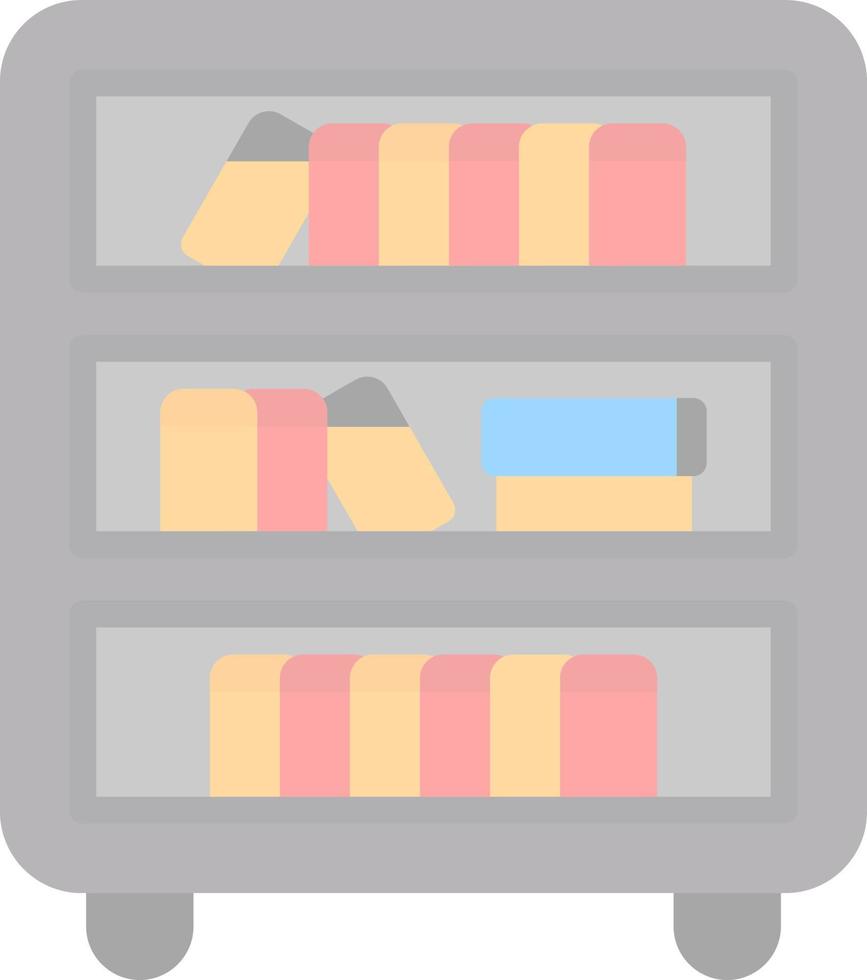 Book Shelf Vector Icon Design