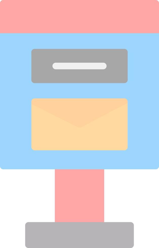Postbox Vector Icon Design