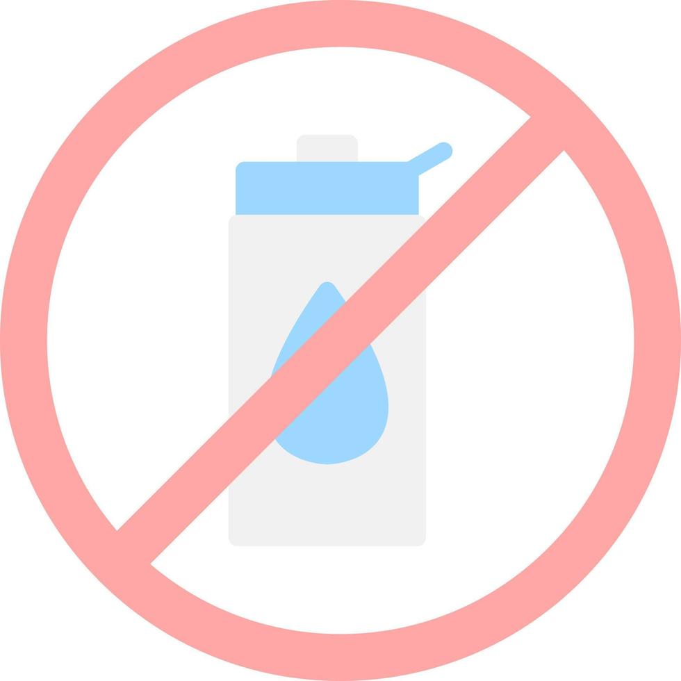 No Liquid Vector Icon Design
