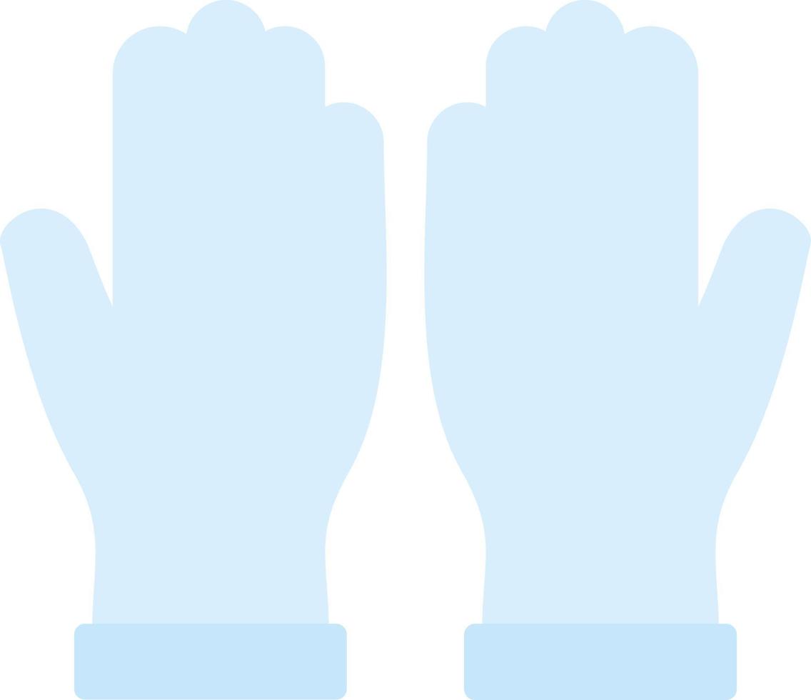 Hand Gloves Vector Icon Design