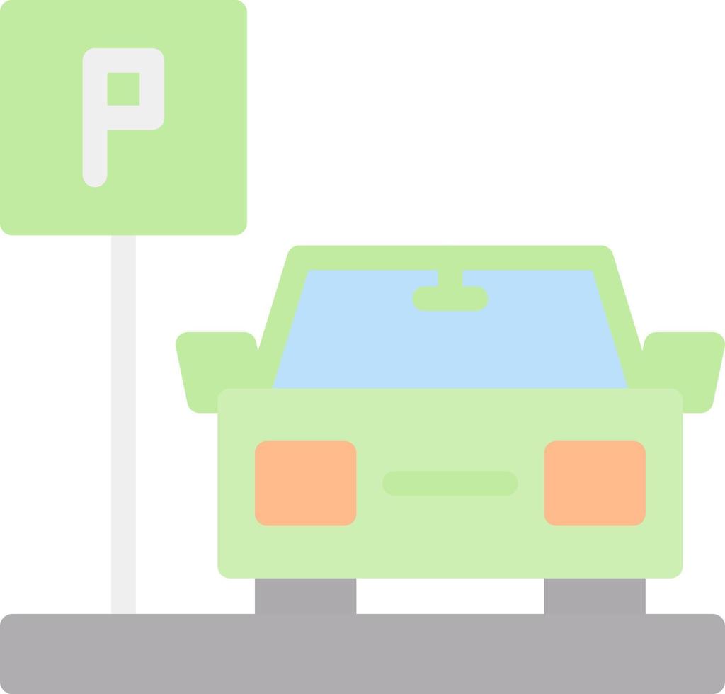 Parking Area Vector Icon Design