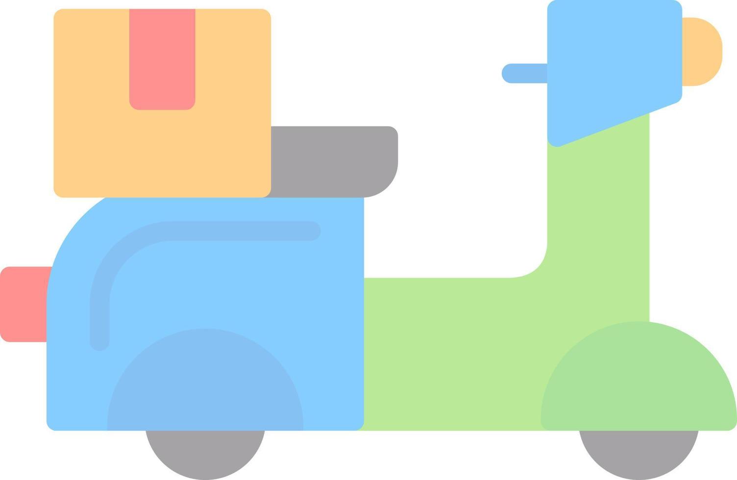 Delivery Bike Vector Icon Design