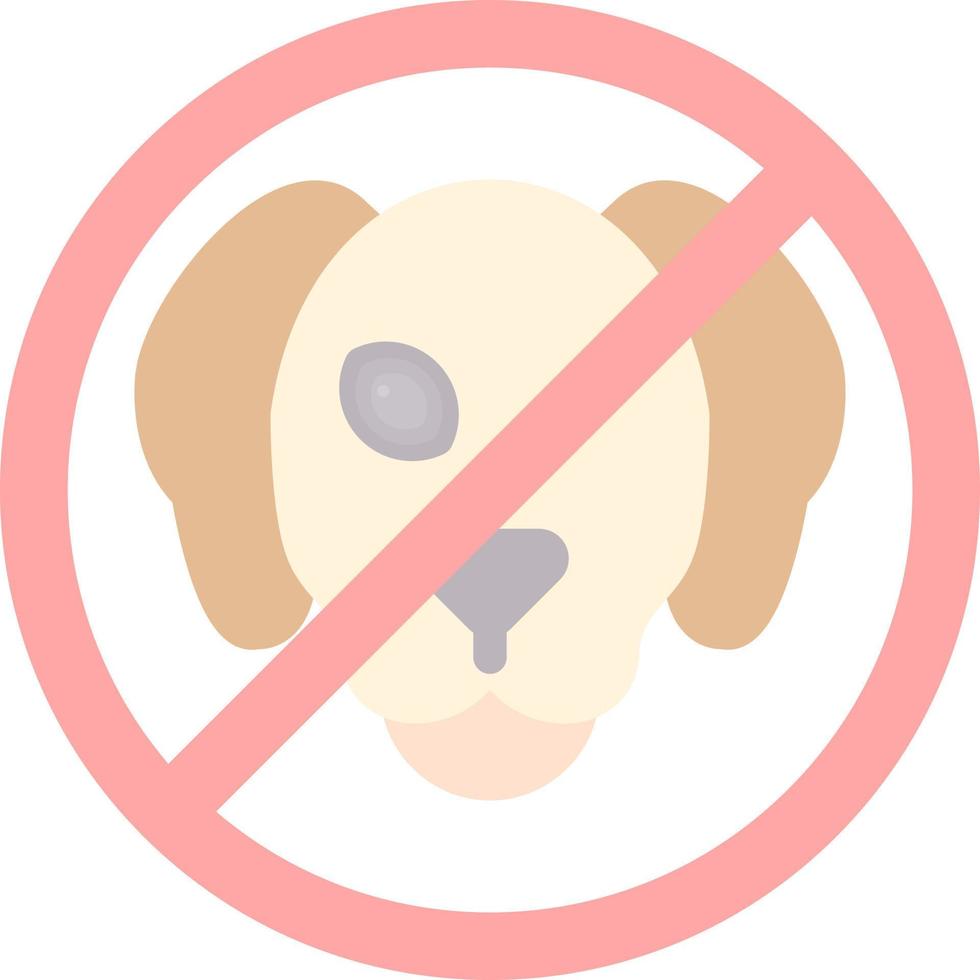 No Pets Vector Icon Design