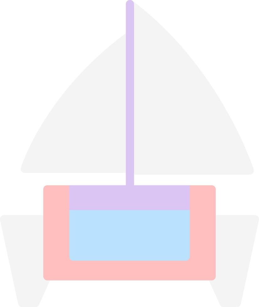 Catamaran Vector Icon Design