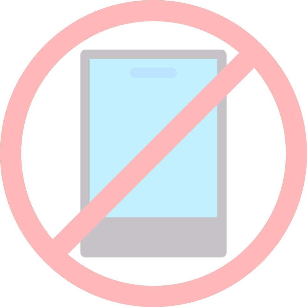 No Phone Vector Icon Design