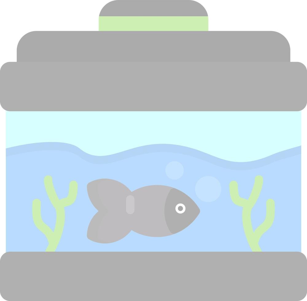 Fish Tank Vector Icon Design