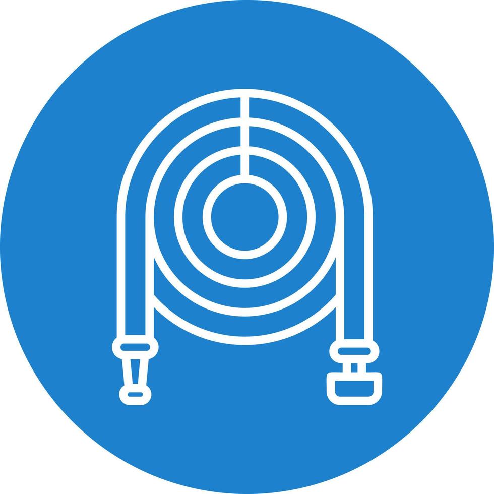 Garden Hose Vector Icon Design