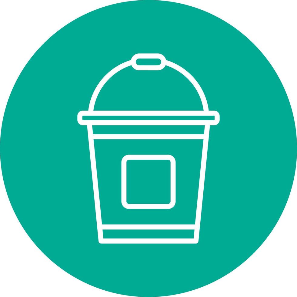 Bucket Vector Icon Design