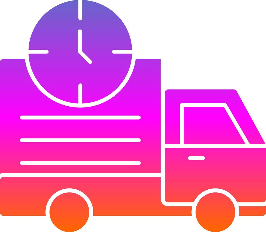 Delivery Time Vector Icon Design