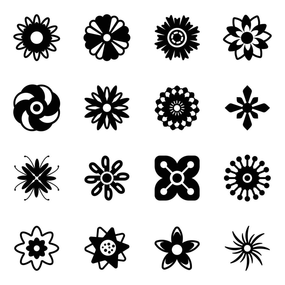 Pack of Floral Types Vectors 16434742 Vector Art at Vecteezy
