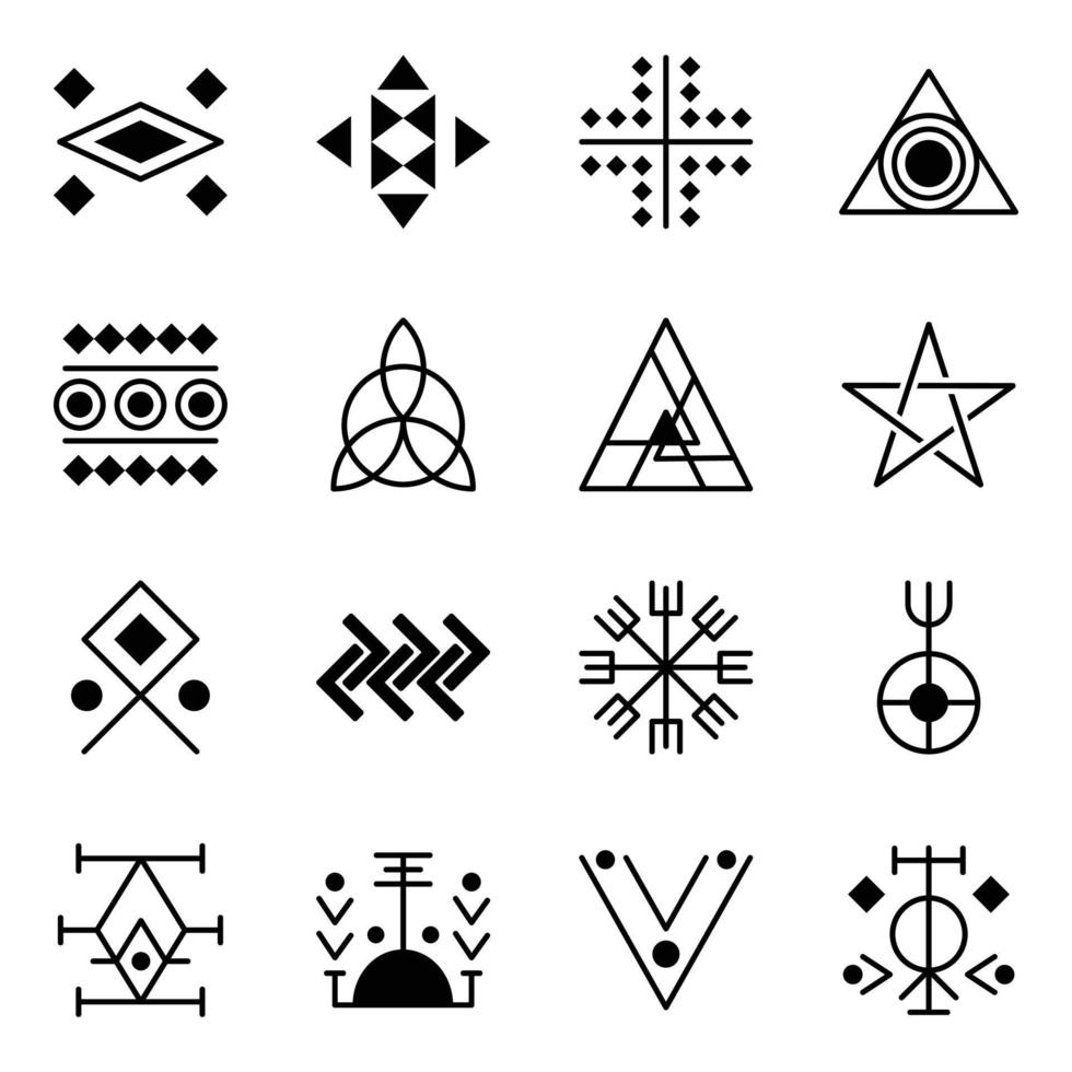 Pack Of Tribal Vectors Collection