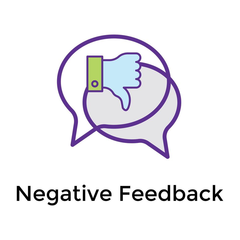 Trendy Negative Feedback vector