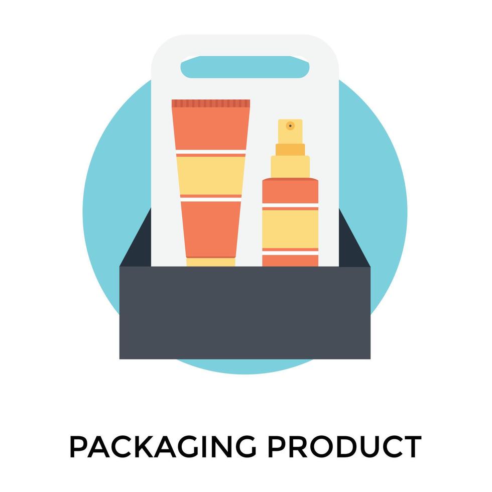 Trendy Packaging Product vector