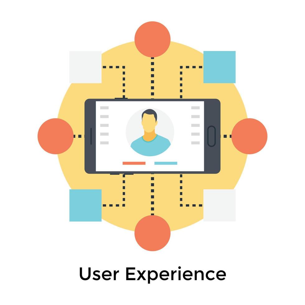 Trendy User Experience vector