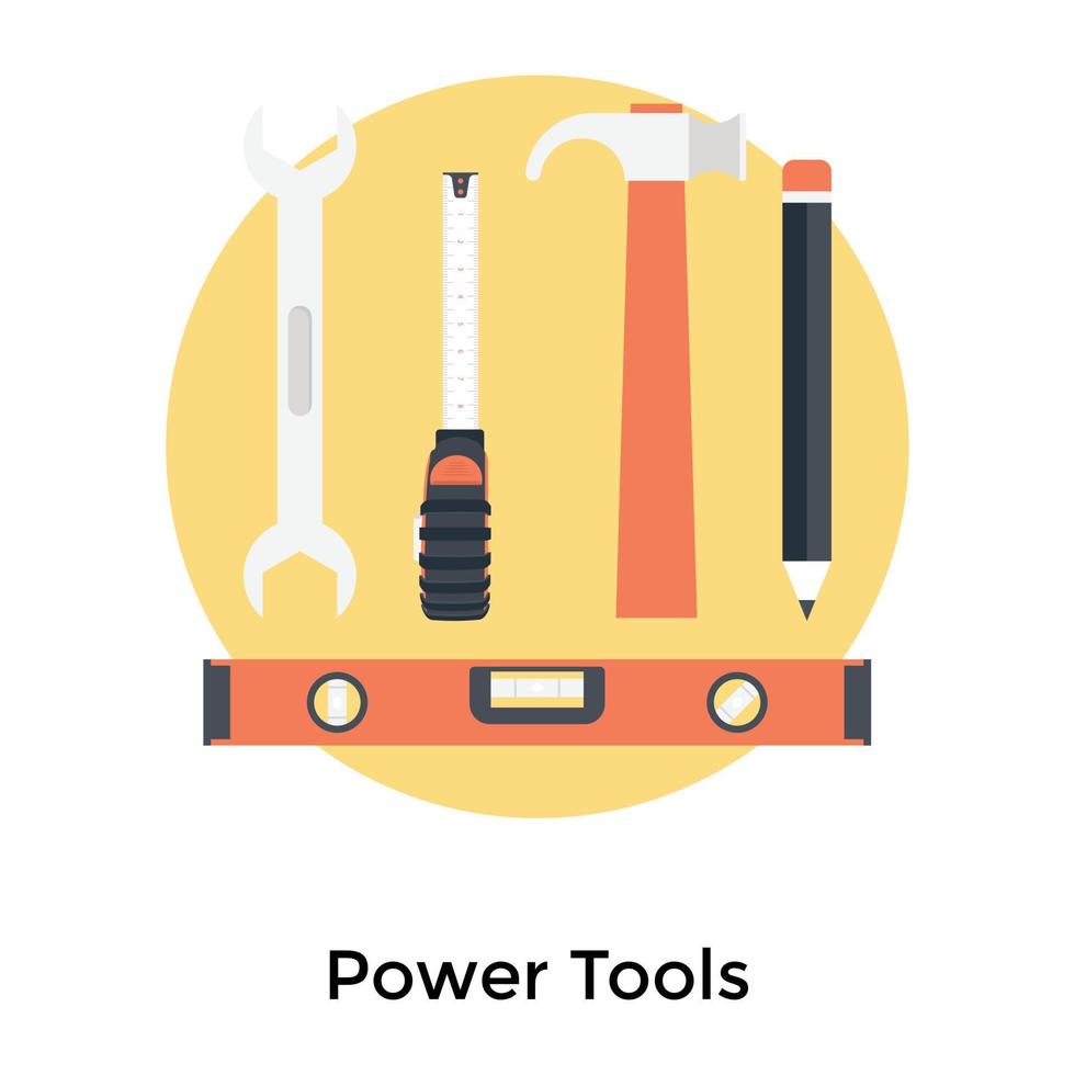 Trendy Repair Tools vector