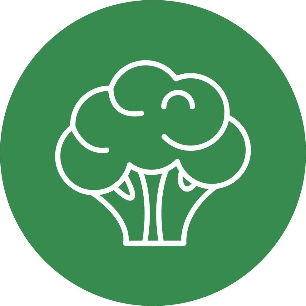 Broccoli Vector Icon Design