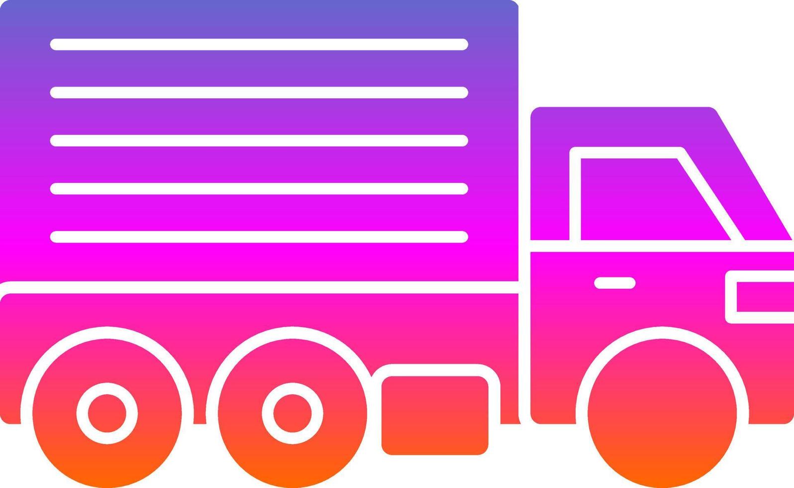 Cargo Truck Vector Icon Design